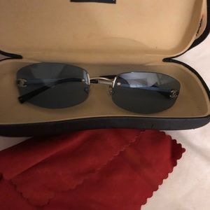 Chanel vintage blue sunglasses